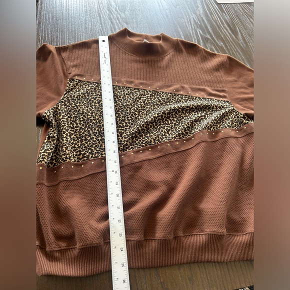 Blast vintage sweatshirt pullover animal print bohemian royalty bohemian - Picture 7 of 8